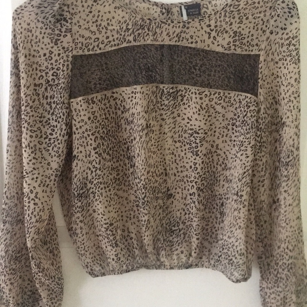 Cheetah print blouse